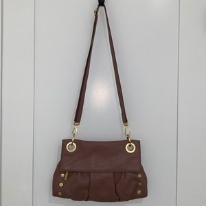 Dusty rose Hammitt purse with pleats